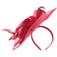 Topkids Accessories Fascinator for Women - Elegant Wedding Fascinators with Headband, Perfect Hair Accessory for Wedding Guests (Ruby Red)