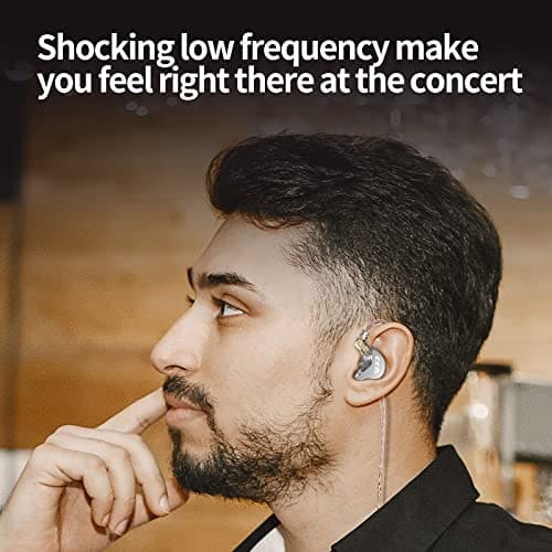 erjigo Wired in-Ear Earbuds Headphones CCA CRA Dynamic Crystal-Clear Sound, Ergonomic Comfort-Fit, 10mm Dynamic Driver, Noise Isolating, Bass Driven Sound (Without mic, White)