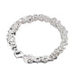 Women's Fashion 925 Sterling Silver Bracelet Bangle Chain Banquet Jewelry Gift for Girls Women