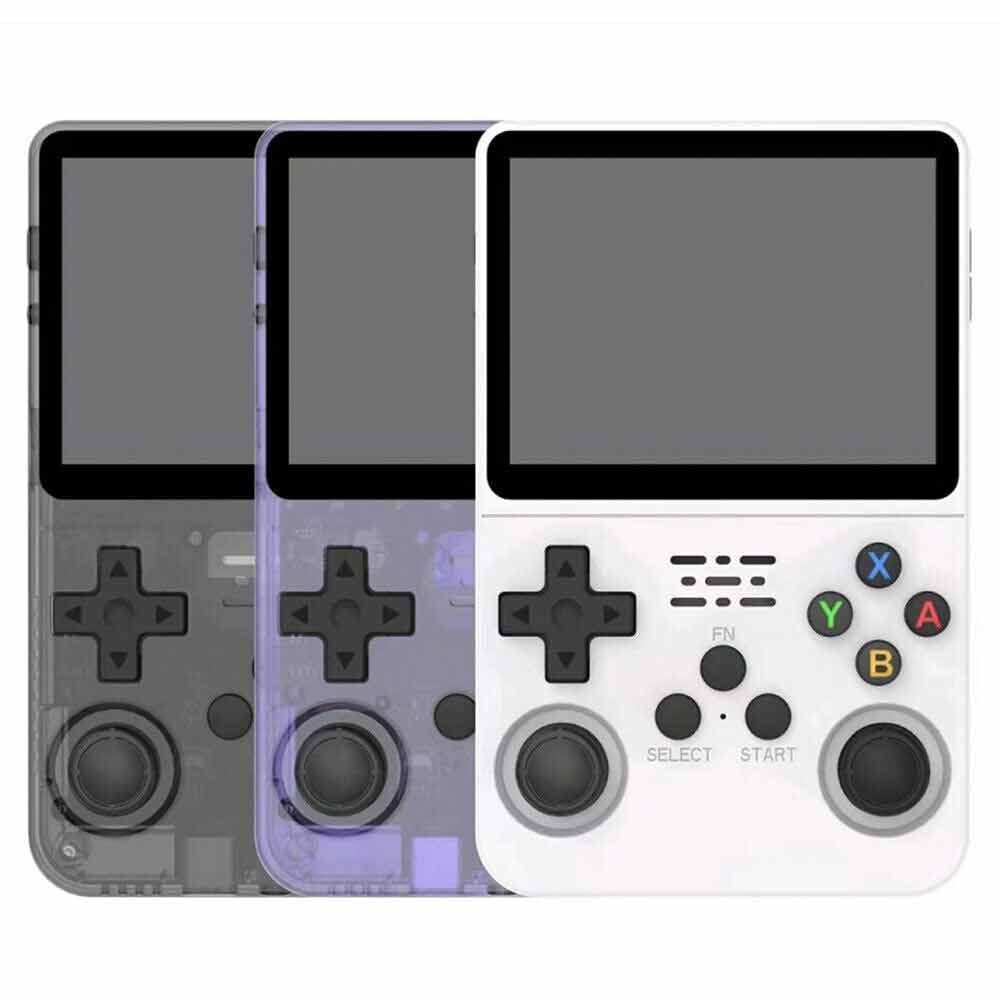 R36S Retro Handheld Video Game Console,3.5Inch IPS Screen Video Player 64g TF Card 10,000+ Games Retro Handheld Game Console, With Open Source Linux System,Purple