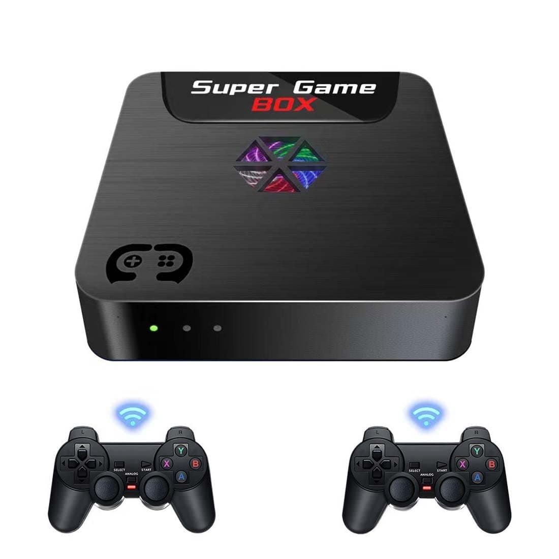 Newcomer X5S Game Stick, 2.4G Mini Retro Handheld Game Console with Built-in 10 Emulators, 15,000 Games, HD 4K 64G Plug and Play Video Games for TV (EU-Plug)