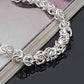 Women's Fashion 925 Sterling Silver Bracelet Bangle Chain Banquet Jewelry Gift for Girls Women