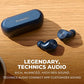 Technics HiFi True Wireless Multipoint Bluetooth Earbuds with Noise Cancelling, 3 Device Multipoint Connectivity, Wireless Charging, Impressive Call Quality, LDAC Compatible - EAH-AZ60M2-A (Blue)