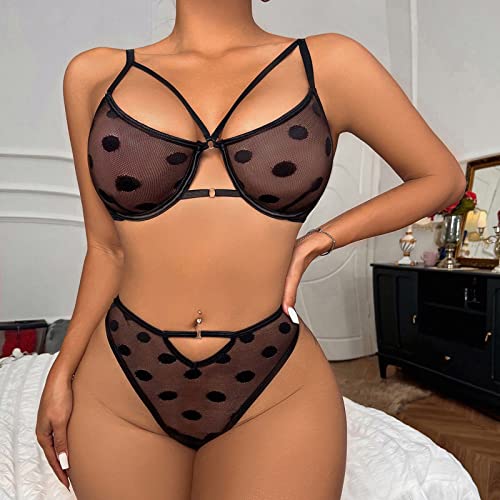 WKAYsIV Bodystocking-Underwear-Nightwear Women Nighties, Sexy Lingerie for Ladies Nightdress Lace Chemise Slip Dress V Neck Sleepwear S-XXL Negligees For Women Uk XXL 0.99 Black