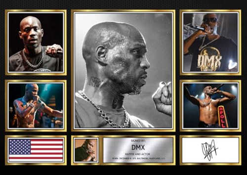 DMX Signed Autograph Photograph Display - Perfect for Hip Hop Fans, A0 GIGANTIC Poster (1200x840mm) - Limited Edition Autograph Fan Gift – Collectible Memorabilia Merchandise