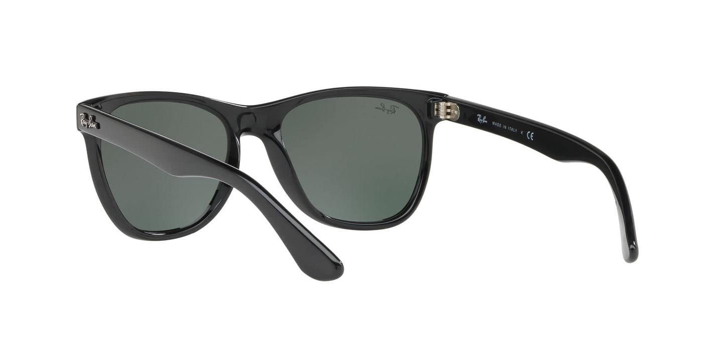 Ray-Ban RB4184 Square Sunglasses, Black/Green, 54 mm