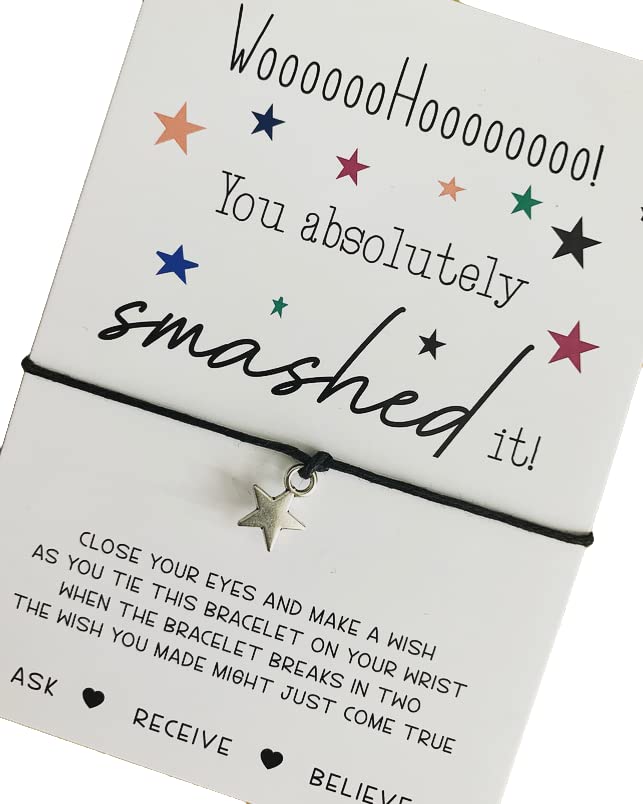 You smashed it gift | Passing exams gift | New job gift | You smashed it wish bracelet