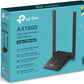 TP-Link AX1800 Wi-Fi 6 Dual Antennas High Gain Wireless USB 3.0 Adapter, Dual-Band, Auto Driver, MU-MIMO, Low- Latency, 1m Cable, Supports Windows 10/11, Highly Secure WPA3 (Archer TX20U Plus), Black