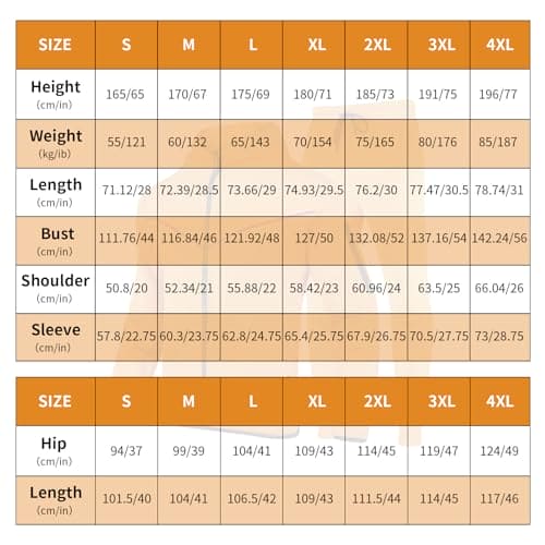 ANGELA BEBE Men's Tracksuits Sweatsuits For Men Hooded Tracksuit Sweatsuit Long Sleeve Full-Zip Jogging Sweatpants 2 Piece, Orange, Small