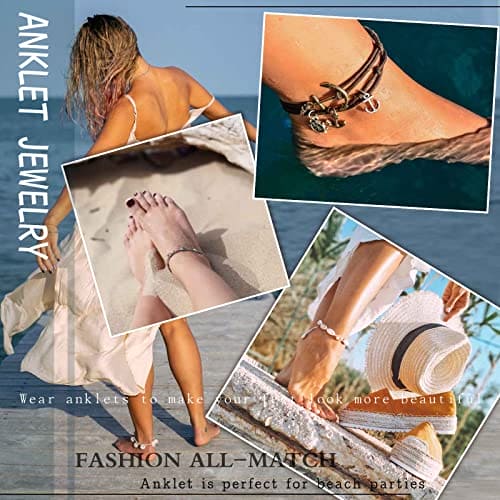 Wendalern Boho Tennis Ankle Bracelets for Women Silver Rhinestone Tennis Chain Anklet Personality Rhombus CZ Diamond Anklet Summer Beach Tennis Ankle Chain Foot Jewelry for Women Girls