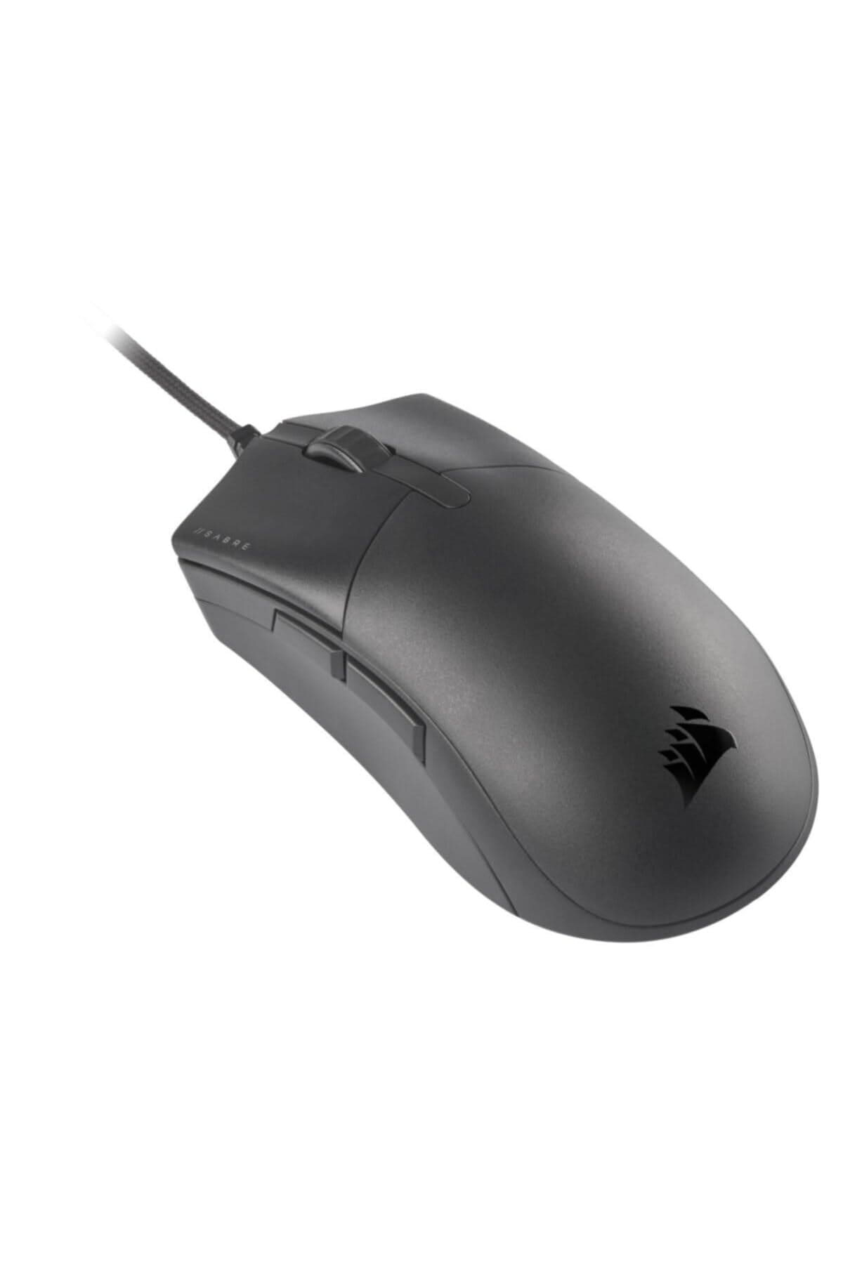 Corsair SABRE PRO CHAMPION SERIES Gaming Mouse (Ergonomic Shape for Esports and Competitive Play, Ultra-Lightweight 69g, Flexible Paracord Cable, CORSAIR QUICKSTRIKE Buttons with Zero Gap) Black