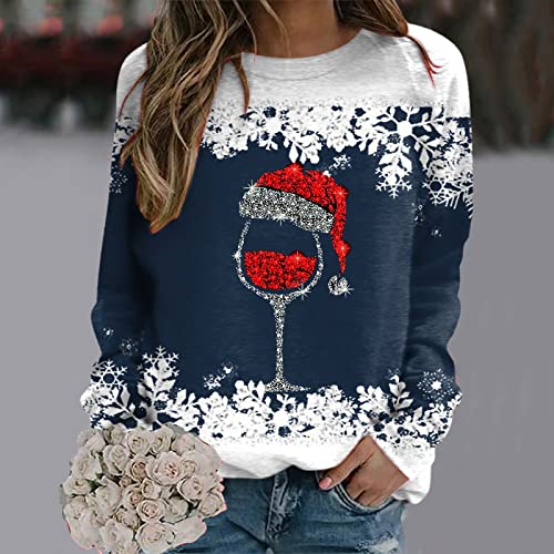 Orders Placed By Me Recently Women's Christmas Jumpers Novelty Funny Graphic Sweater Faux Fur Fleece Pullover Long sleeve Xmas Sweatshirts Casual Snowman Blouses Tops for Ladies