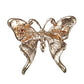 YUEMING Brooch Pin,Vintage Butterfly Brooch Pin Rhinestones Crystal Brooches Scarf Clips for Girls (Purple)