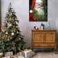 GLOKAKA Santa Claus Wall Art Christmas Santa Claus Portrait Painting Picture Poster Wall Decor Print Canvas Christmas Decorations New Year Artwork for Living Room Decoration