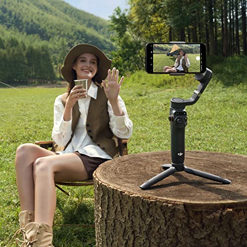 DJI OSMO Mobile 6 Smartphone Stabilizer, in Three Axis for phones, Integrated Extensible Arm, portable and Foldable, stabilizer for videoblogs, YouTube and TikTok videos, Slate Gray