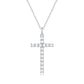 Women'S Sterling Silver Necklaces, Cut Moissanite Necklaces, Cross Pendants, Classic Jewelry Necklaces For Men And Women, One Size, Sterling Silver, precious gem