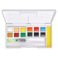 Artiste Watercolour Pan Set - 12 Colours with Water Brush