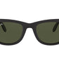 Ray-Ban RB4105 Wayfarer Folding Sunglasses 54mm, Black/Crystal green Classic , 54 mm