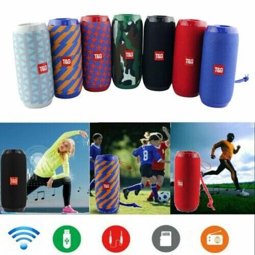 THE PERFECT PART Bluetooth Speaker - Portable Wireless Bluetooth Speaker, IPX5 Waterproof 8 Hours of Play, Wireless Speakers with Bluetooth USB TF FM & TWS Pairing, Louder Sound Speaker for Outdoor