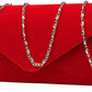 BBjinronjy Clutch Bag Evening Bag Handbags Purse Handbag With Detachable Chain Strap for Wedding Cocktail Party Ladies Sparkling (Red)