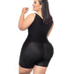 Forma Tu Cuerpo, Faja Colombiana, FTC Short Bodysuit, half back coverage shapewear, side zipper Girdle & Butt Lifer, 4XS