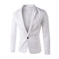 Blazers for Men UK Lightweight Regular Fit Suit Jacket Formal Business Work Jackets 1 Buttons Plain Classic Chic Blazer Casual Smart Stylish Tuxedo Wedding Party Dinner Blazers White