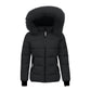 AMhomely Women's Hooded Warm Winter Coat Quilted Thicken Puffer Jacket Winter Cotton Jacket With Hood, Waist, Plush Overcome Outer Coat Outdoor Skiing Snowboarding Coat