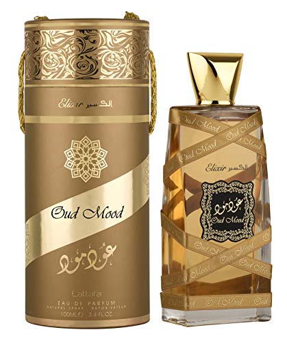 Lattafa Perfumes Oud Mood Elixir for Unisex Eau de Parfum Spray, 3.4 Ounce