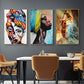 XUnada Black African Wall Art Prints, Abstract Woman Pictures Canvas Painting for Wall Living Room Bedroom,A4 21X30cm No Frame