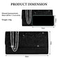 OSDUE Women Clutch Bag, Glitter Envelope Clutch Bag With Detachable Chain Strap, Elegant Sequins Evening Clutch for Wedding Bridal Prom Cocktail Party Ladies Evening Bag