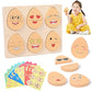 HONGID Montessori Toys for 2-6 Year Old,32 in 1 Toddlers Wooden Expressions Preschool Kids Wood Gifts,Autism Sensory Educational Toys for Boys Girls Age 3-5, Stocking Stuffers for Kids