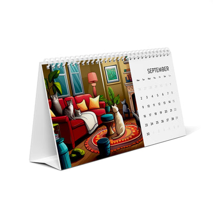 MERAKI Desk Calendar (2024 grid)