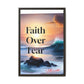 Faith over fear Matte Canvas, Framed (Multi-color) by Meraki  studio