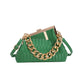 Women's Bag Trend Fashionable Thick Chain Crossbody Bags Striped Leather Ladies Hand Bags Luxury Evening Shoulder Bag Woman