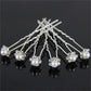 20 Pcs Pearl Hair Pins Wedding Bridal Flower Pins for Brides and Bridesmaids Hair Style