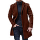 Uwdiohq Long Coat Men UK Clearance Thick Winter Coat Men Mens Long Coat Waterproof Mens Jackets Winter Brown Bomber Jacket Jacket with Hood Men Spring Coat Clearance