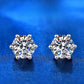 925 Sterling Silver Moissanite Diamond Stud Earrings for Women. (0.5 CT)