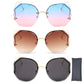 BSITSSS 3 Pcs Rimless Sunglasses Women Large Sunglasses UV 400 Polarized Sunglasses Ladies Sunglasses