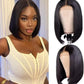 RXY 4x4 Bob Straight Human Hair Wig Lace Front Wig 100% Human Hair Pre Plucked with Baby Hair 150% Density Wigs for Black Women Natural Color 12 Inch