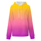 Womens Hoodies Fleece Lined 1/2 Zip Up Workout Sweatshirt Solid Color Crop Tops with Kangaroo Pocket Hoodie Women Orange XXL