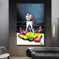 XuFan Muhammad Ali VS Hulk Street Art Canvas Paintings on the Wall PoP Art Boxing Posters and Prints Graffiti Art Pictures Home 40x60cm No Frame