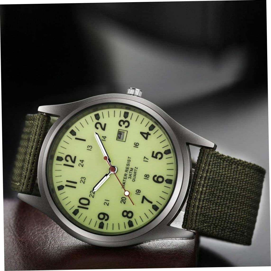 Obelunrp Mens Watches Sale Clearance Prime, Fashion Men's Watches Luminous in The Dark Watch Army Casual Dial Calendar Sport Quartz Watch