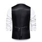 Clearance Men's Formal Plain Waistcoats Classic Casual Business Suit Vest V-Neck Tank Top Sleeveless Undershirts Solid Tuxedo Waistcoat Slim Fit Cotton Vests with Pockets Wedding Party Waistcoat