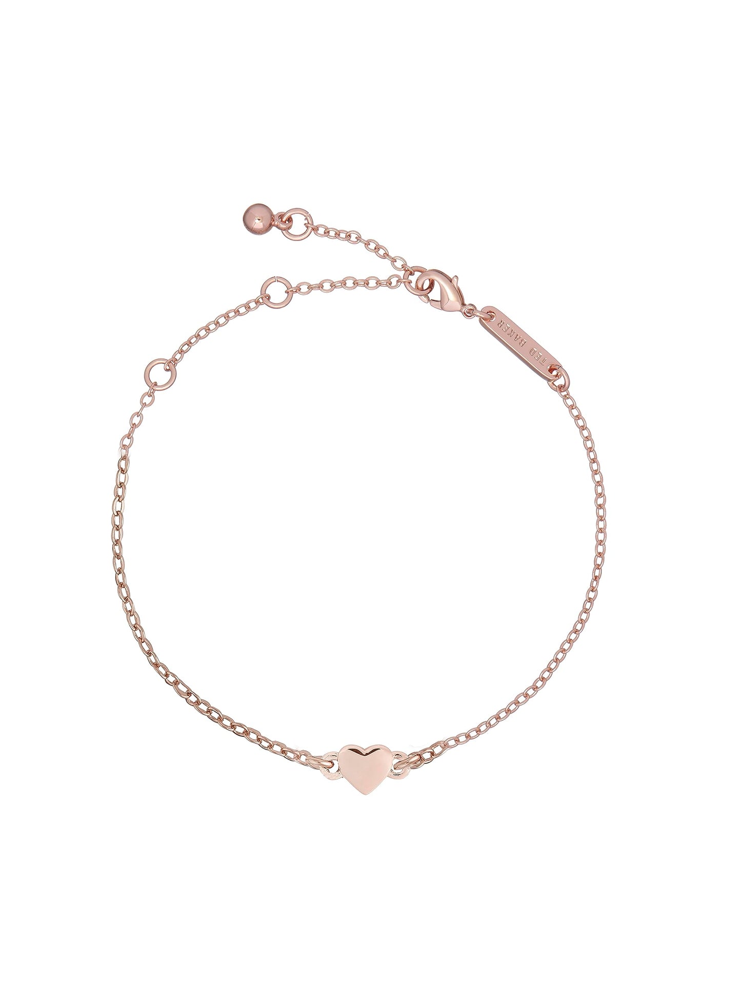 Ted Baker Harsa Tiny Heart Bracelet For Women (Rose Gold)