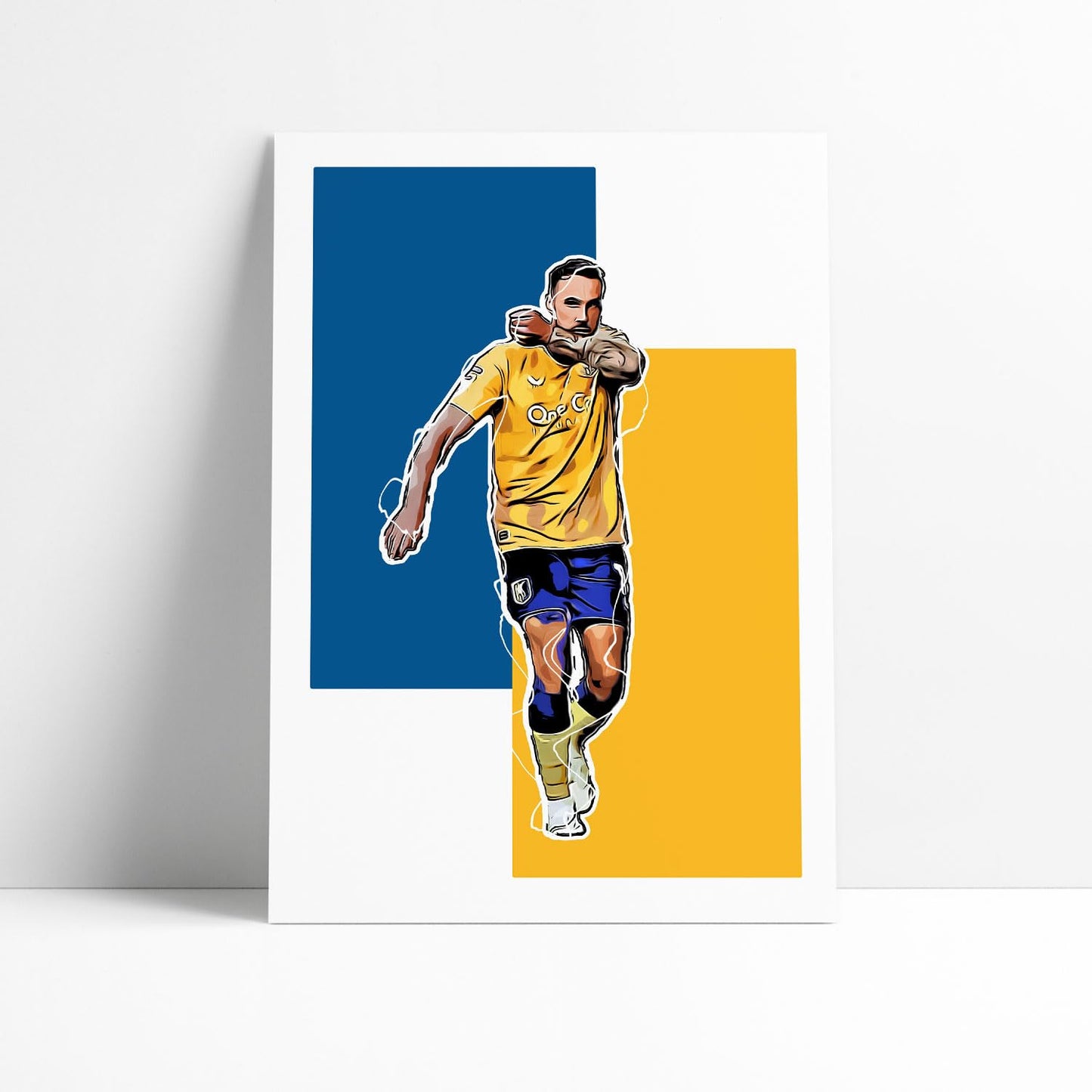 Mansfield Town Print | Poster | Football Gift - Lee Gregory (A4 Glossy Print)