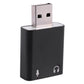 Haopeuk 5X 7.1-Channel Aluminum Alloy USB Sound Card Computer External Sound Card USB7.1 Sound Card Analog Sound Card