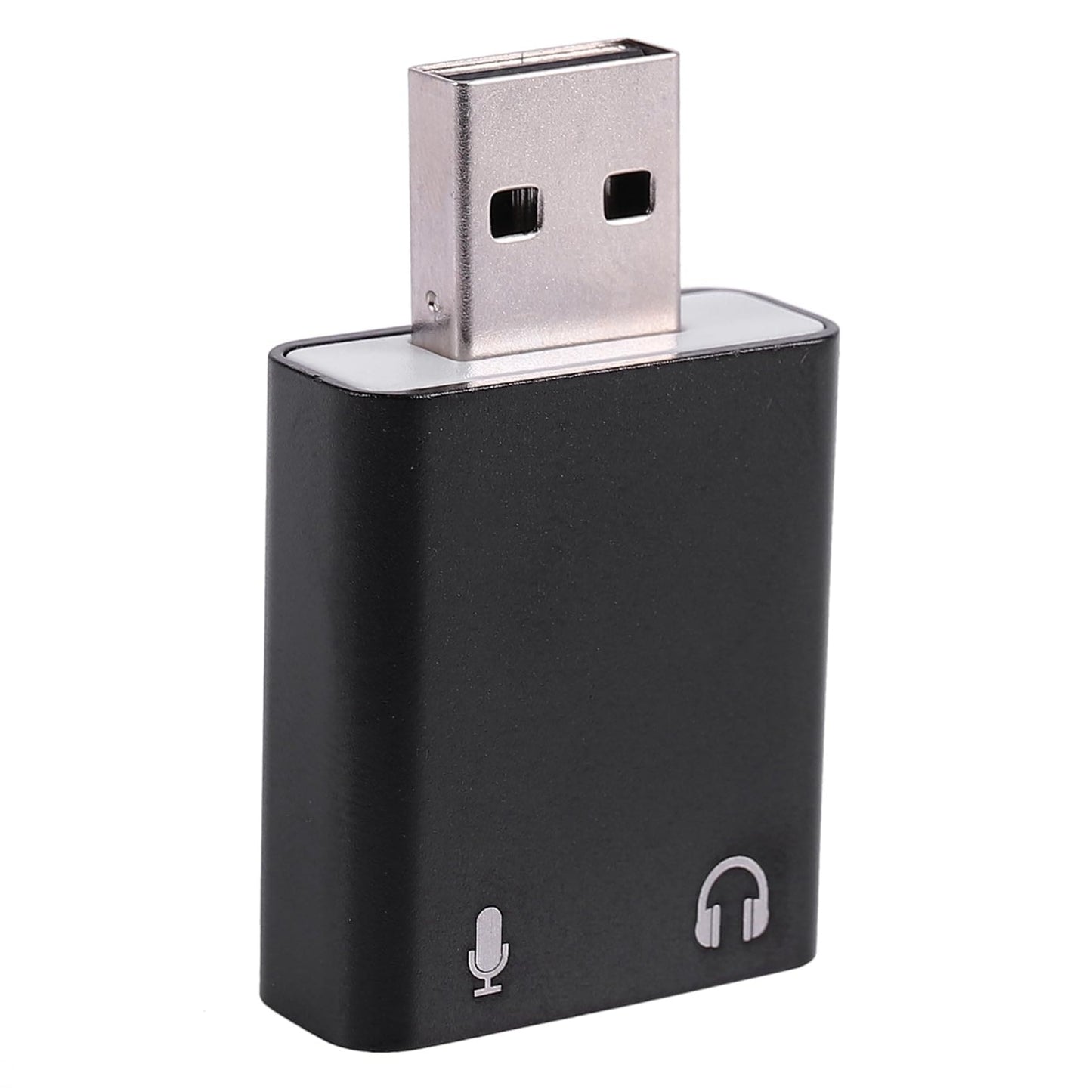 Haopeuk 5X 7.1-Channel Aluminum Alloy USB Sound Card Computer External Sound Card USB7.1 Sound Card Analog Sound Card