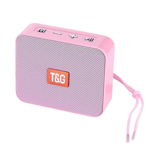 KENKUO Small Bluetooth Speaker Only 172g Light Weight, Handheld Pocket Size Mini Speaker, Built in FM Radio, Blue Tooth Speaker Wireless for iPhone, Trip, Room and More, Gift for Girls &Women, Pink