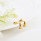 Gold Teardrop Stud Earrings Lightweight Tiny Stud Earrings Handmade 14K Gold Plated Earrings for Women Girls