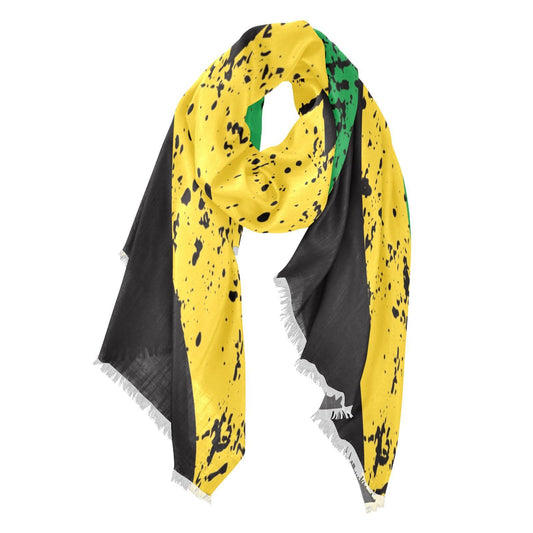 XUWU Distressed Jamaica Flag Jamaican Women's Scarf Shawl Scarves Fall Winter Weather Scarves And Wraps